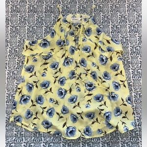 Blu Pepper Yellow Floral Halter Top